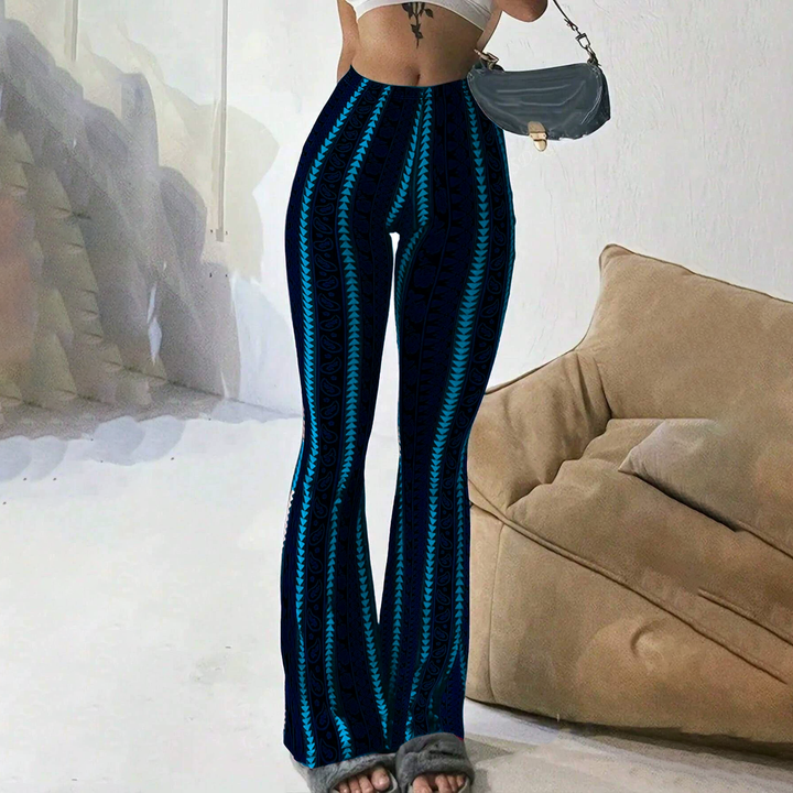Women'S  Bohemian Printed Flared Pants