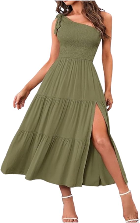 Strapless Sleeveless Split Dress