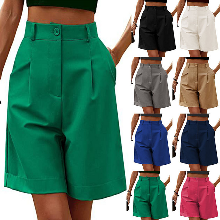 High-waisted Loose-fitting Casual Shorts