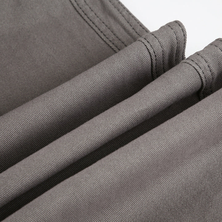 Retro drawstring wide-leg cargo pants