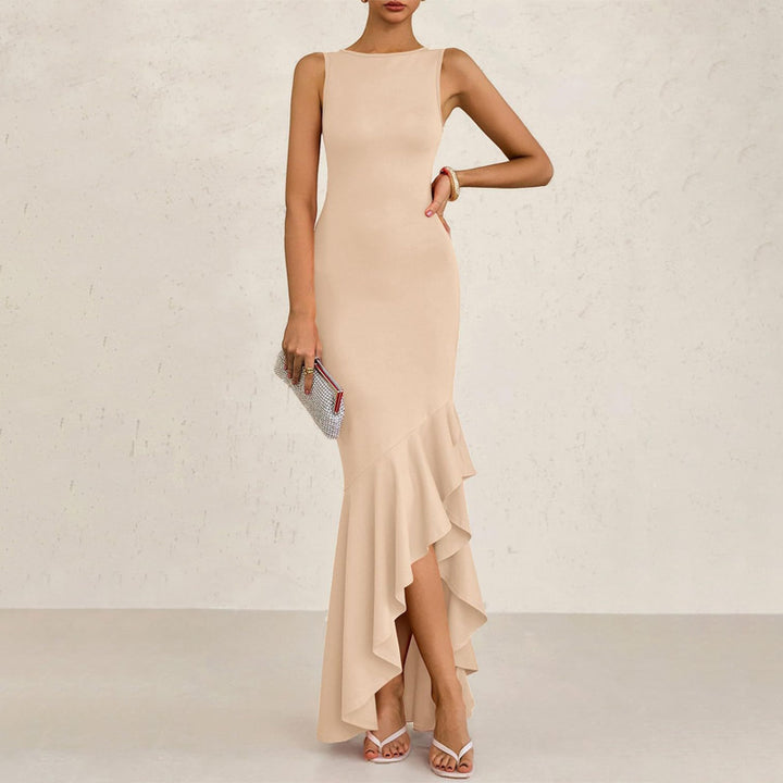Sleeveless Ruffled Mermaid Dress