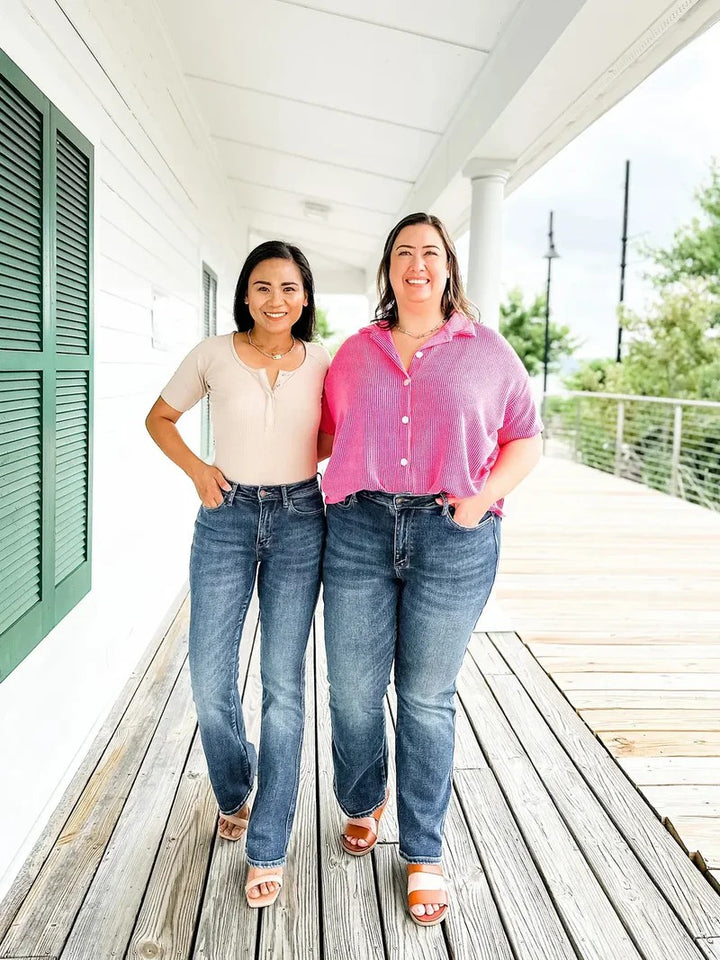 Tummy Control Bootcut Jeans