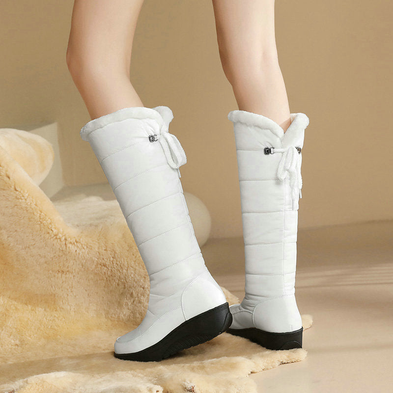 Waterproof mid-calf snow boots
