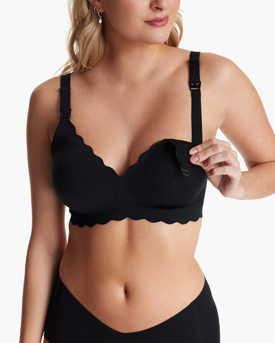 Seamless Floral Gathering Bra