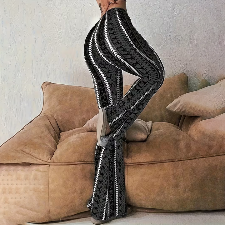 Women'S  Bohemian Printed Flared Pants