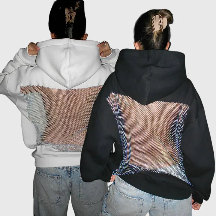 Crystal-Mesh Hoodie