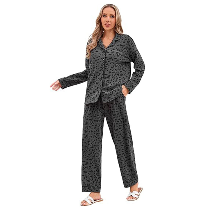 Simple long-sleeved and long-legged loungewear set