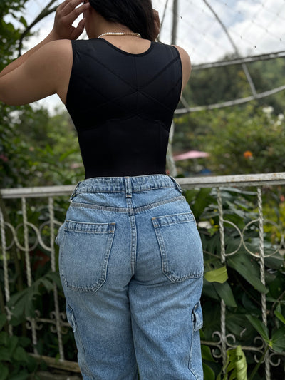 Zipper Belt Plastic Waistband