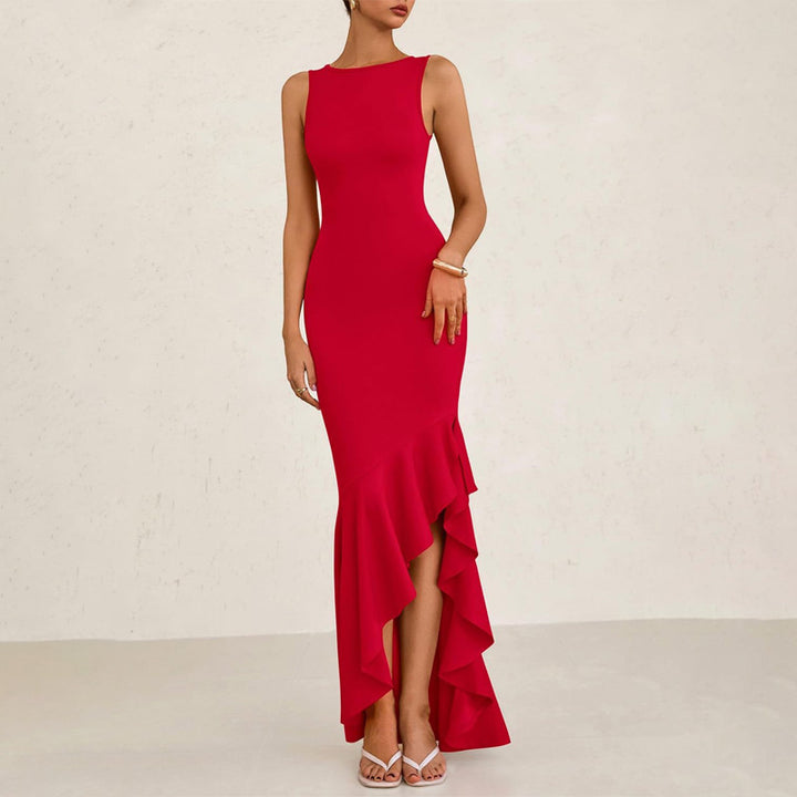 Sleeveless Ruffled Mermaid Dress