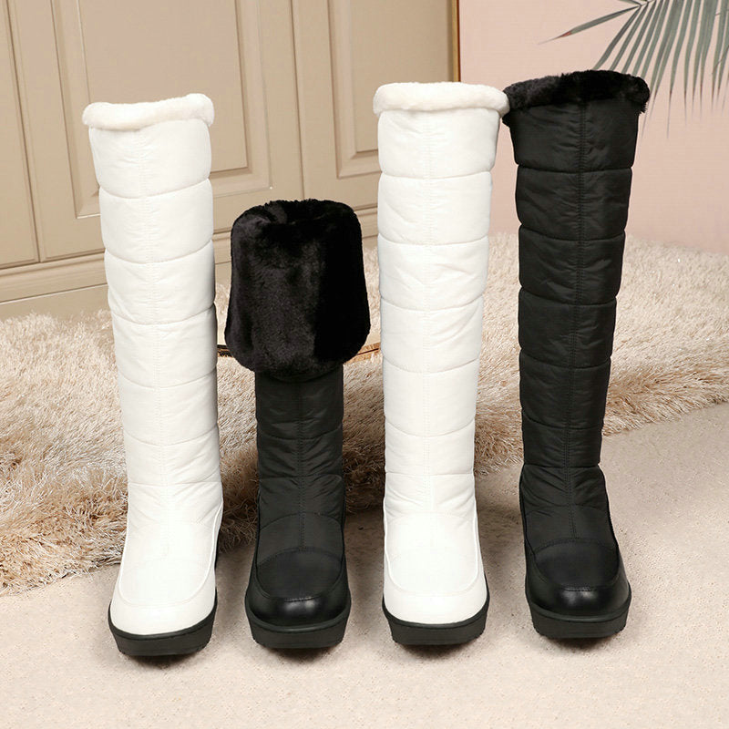 Waterproof mid-calf snow boots