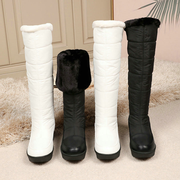 Waterproof mid-calf snow boots