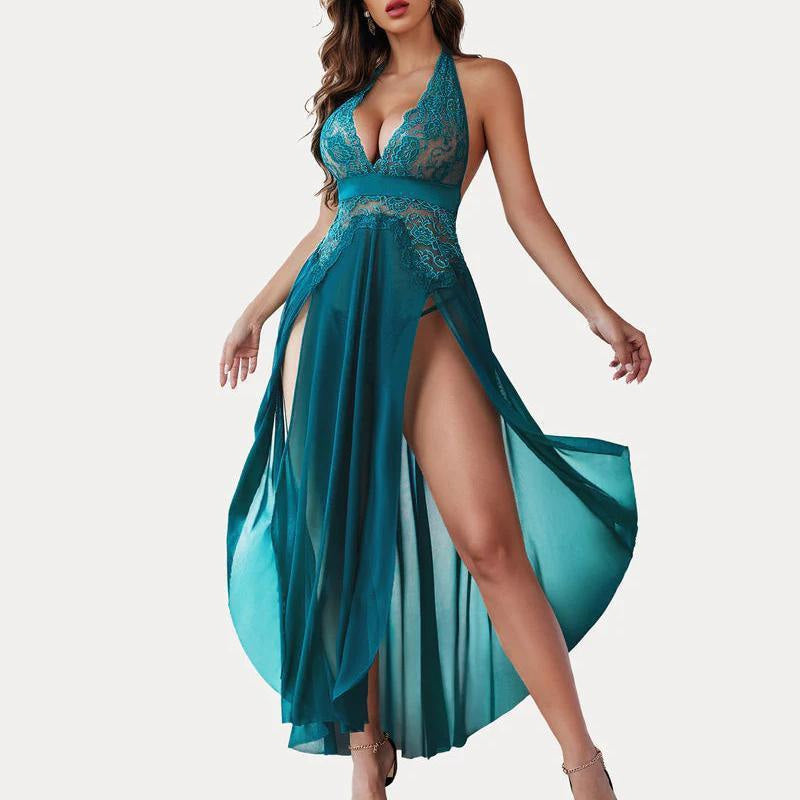 See-through slip dress