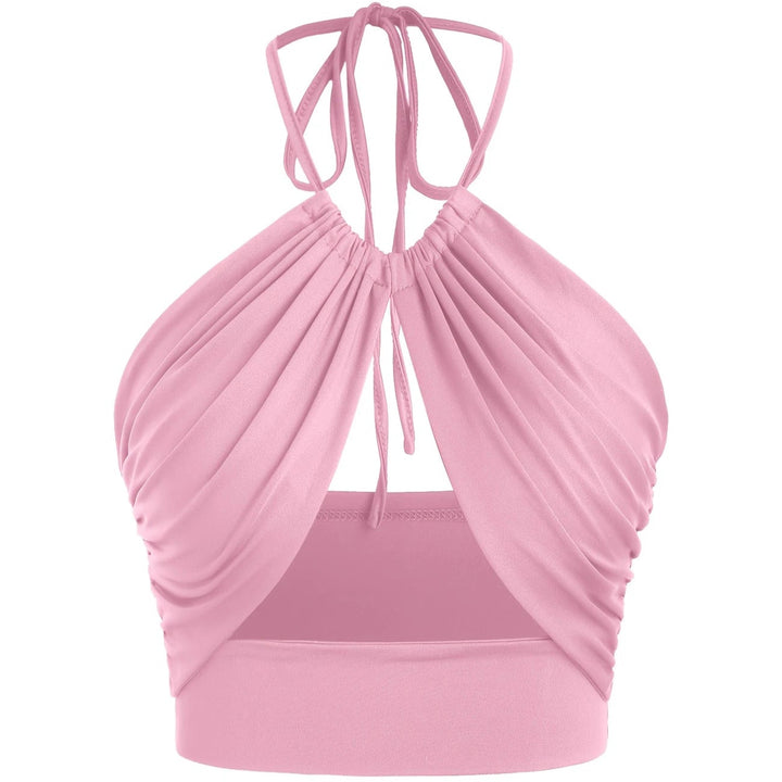 Cutout Halter Tank Top