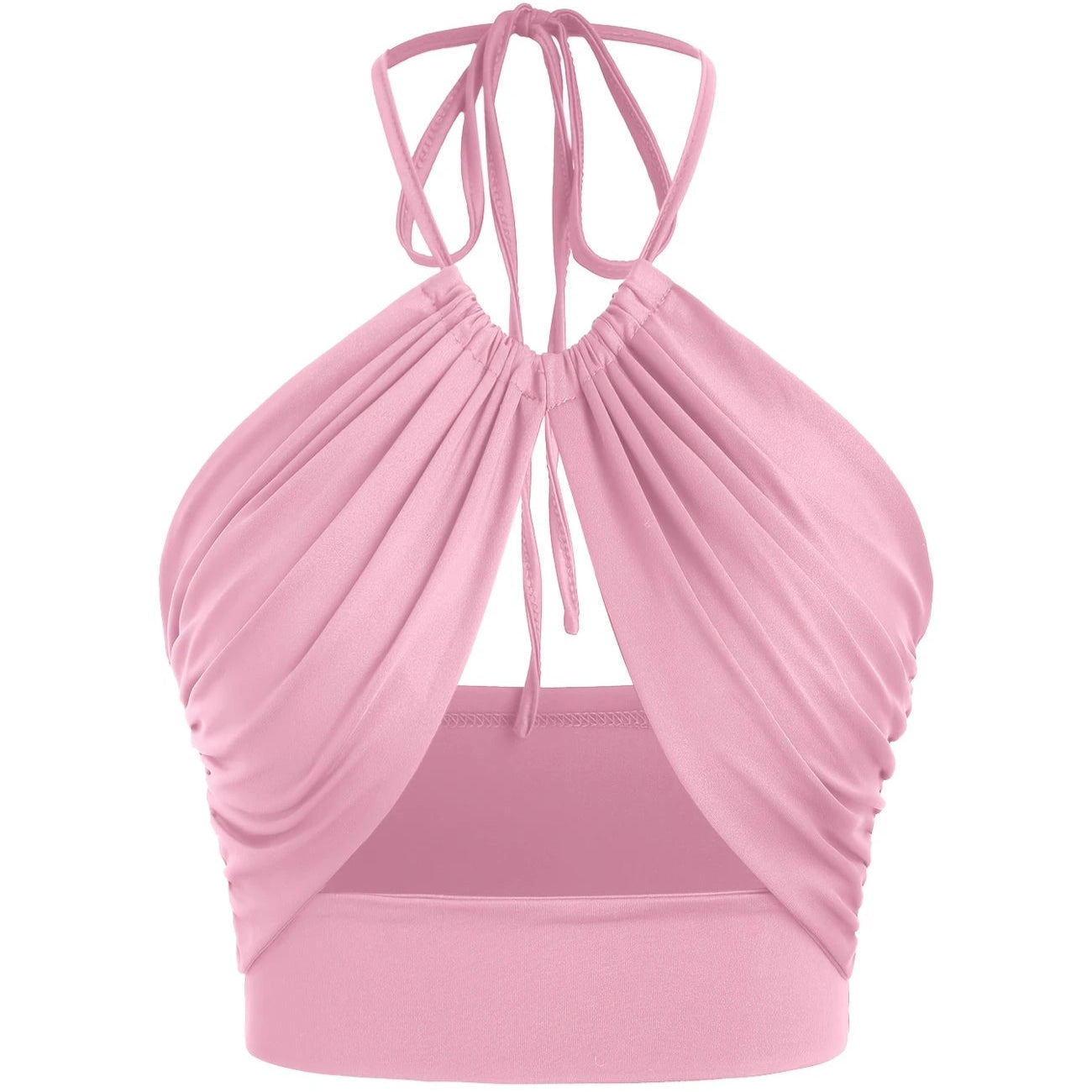 Cutout Halter Tank Top