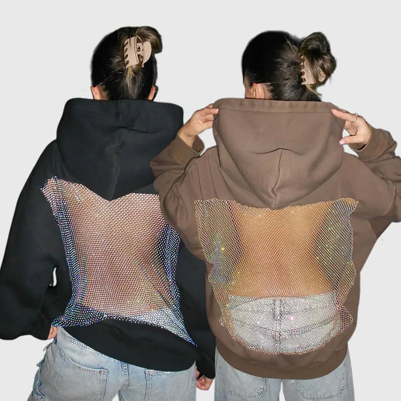 Crystal-Mesh Hoodie