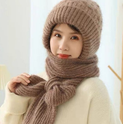 🎄EARLY CHRISTMAS SALE  -Winter Versatile Knitted Hooded Scarf for Women