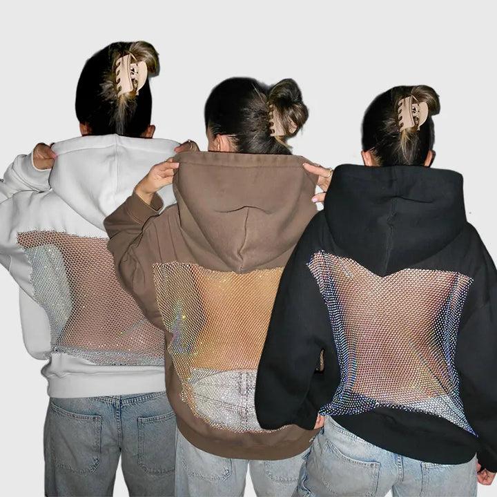 Crystal-Mesh Hoodie