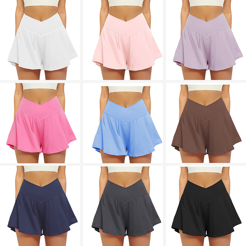 V-waist breathable quick-drying athletic shorts