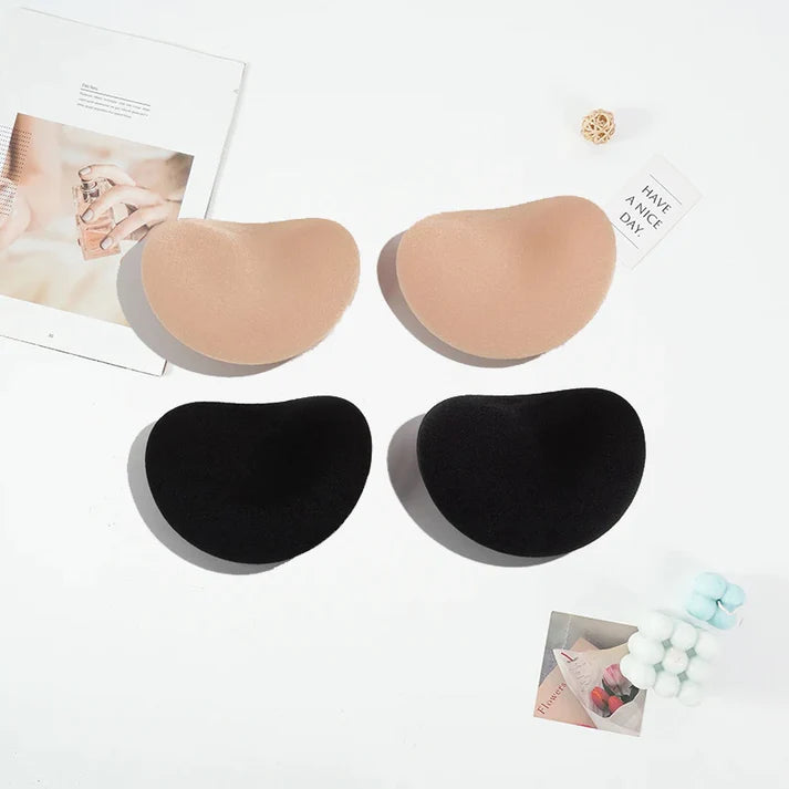 1 Pair Silicone Bra Insert Pads Self-Adhesive Bra Pads Breast