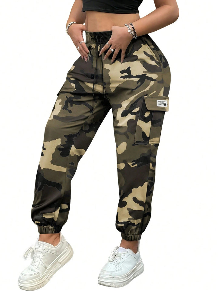 Women's Fashionable Trousers with Large Pockets