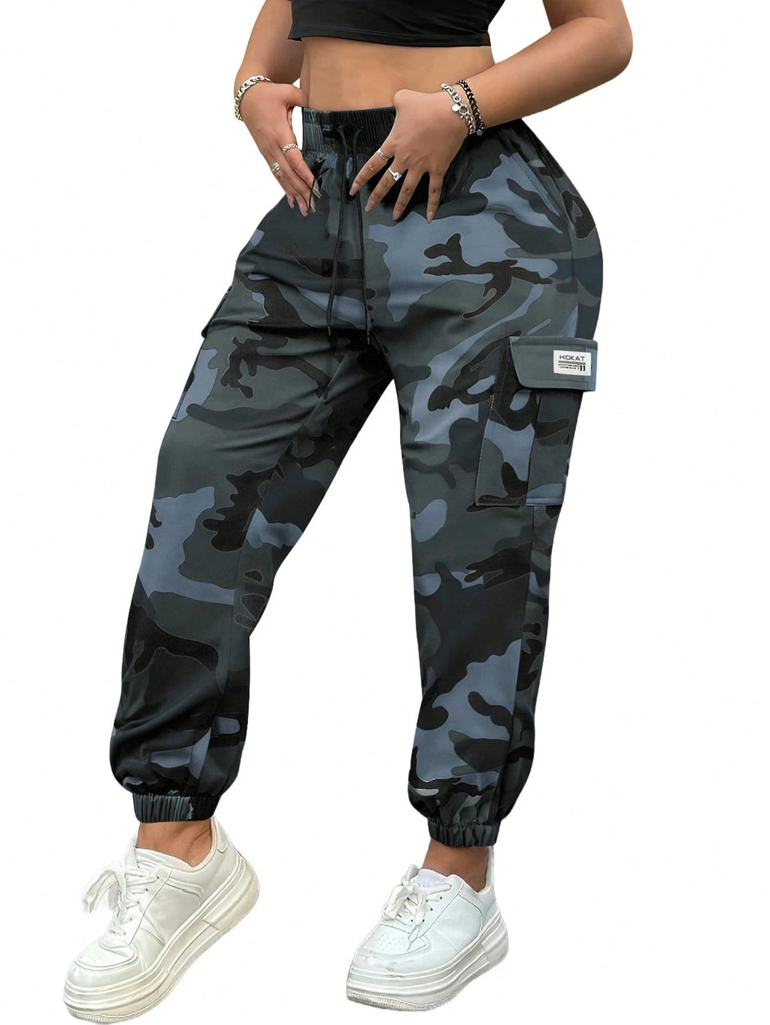 Women's Fashionable Trousers with Large Pockets