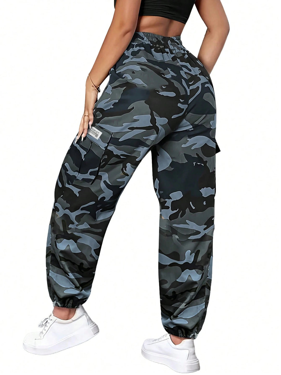 Women's Fashionable Trousers with Large Pockets
