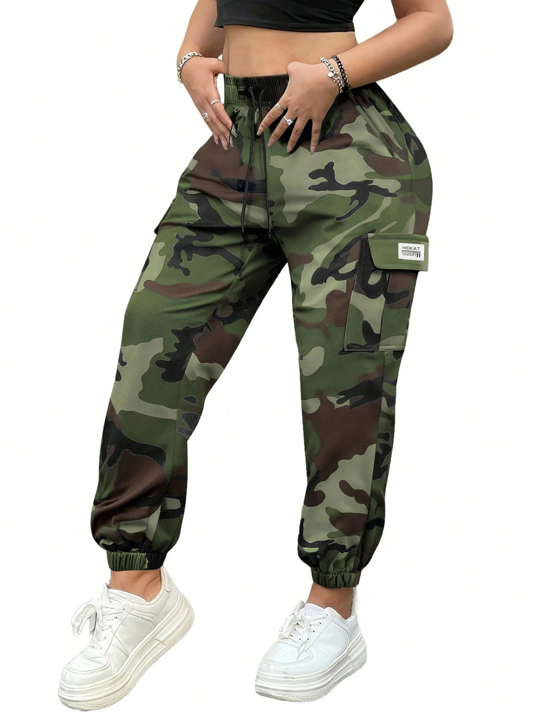 Women's Fashionable Trousers with Large Pockets