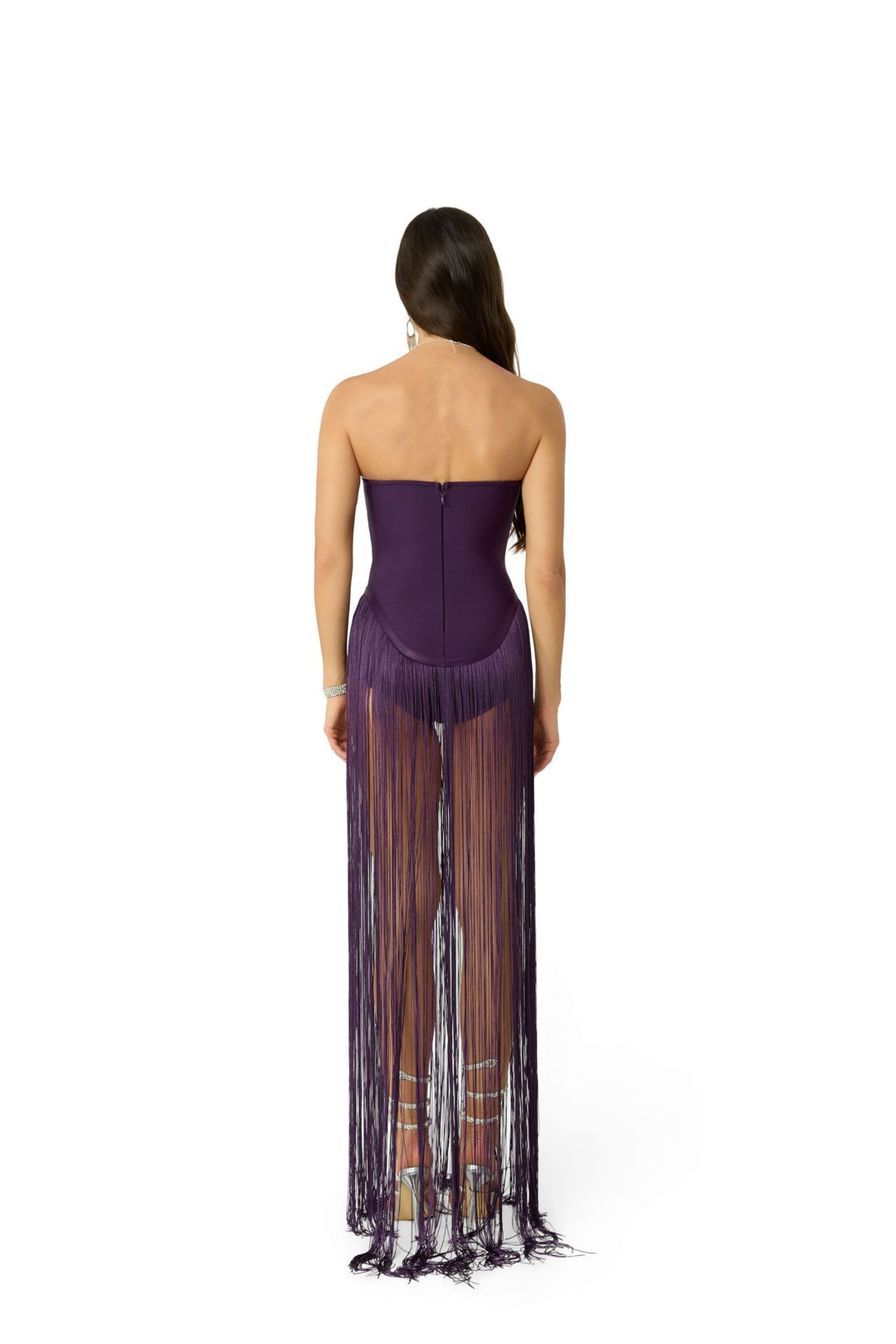 Tassel patchwork dress