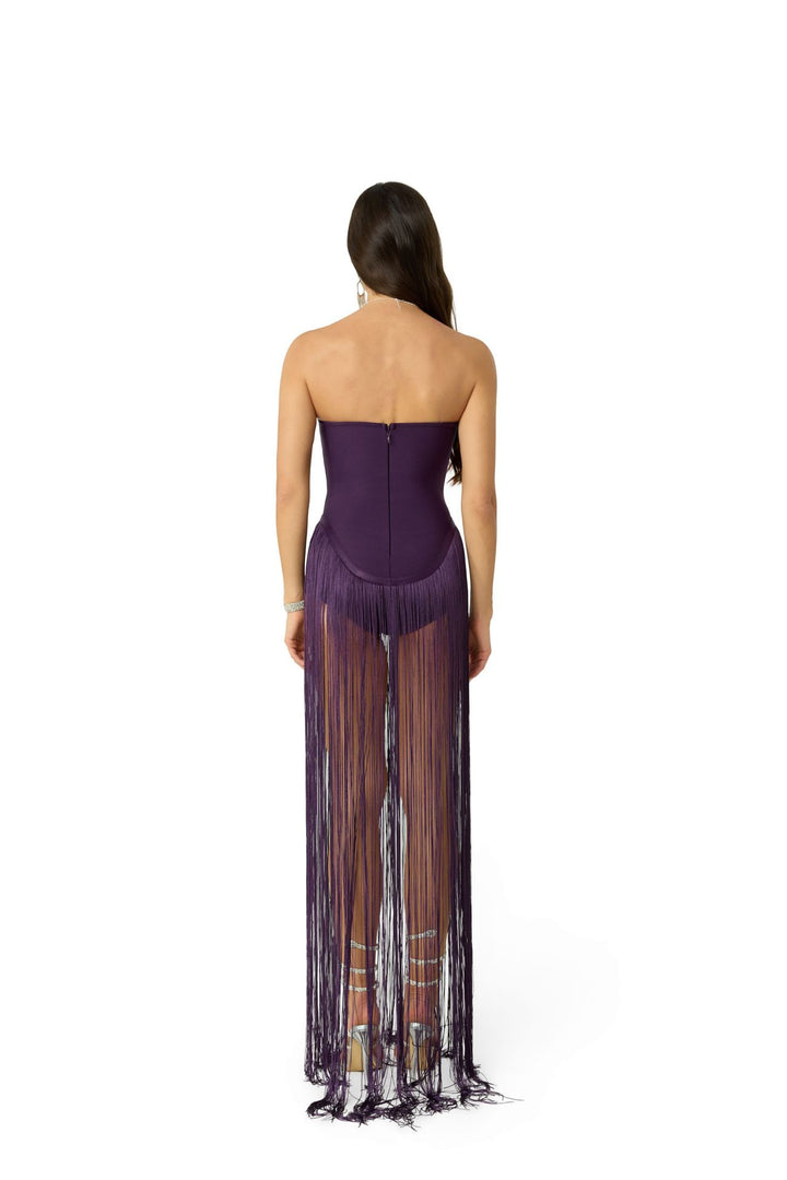 Tassel patchwork dress