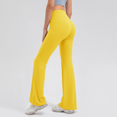 High Waisted Hip Lifting Micro Flare Yoga Pants