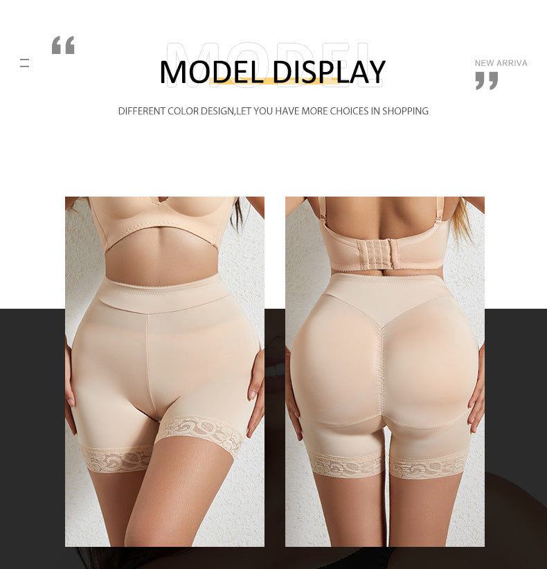 Breathable high-waisted hip-lifting shorts