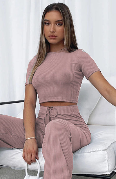 High elastic body shaping two piece set