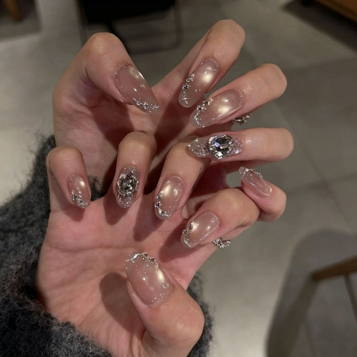 Glittery Handmade Nails