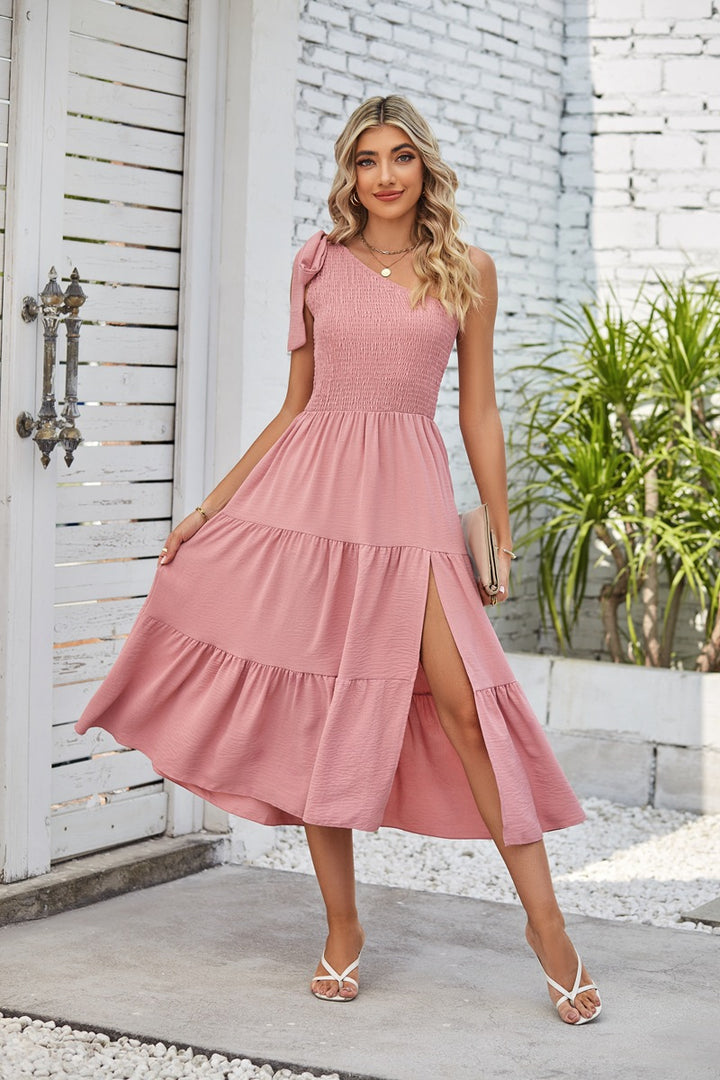 Strapless Sleeveless Split Dress