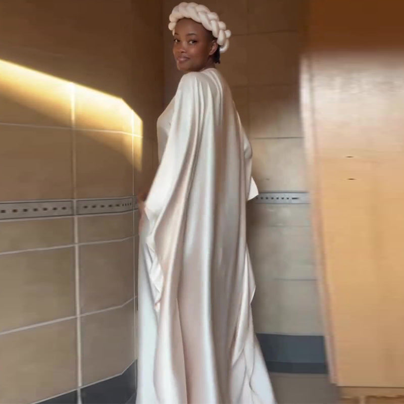 Off-shoulder fitted waist elegant dress