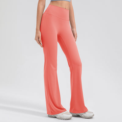 High Waisted Hip Lifting Micro Flare Yoga Pants