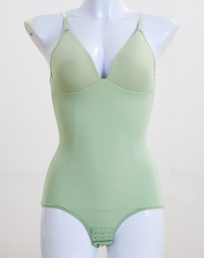 Deep V Neck Thong Bodysuit