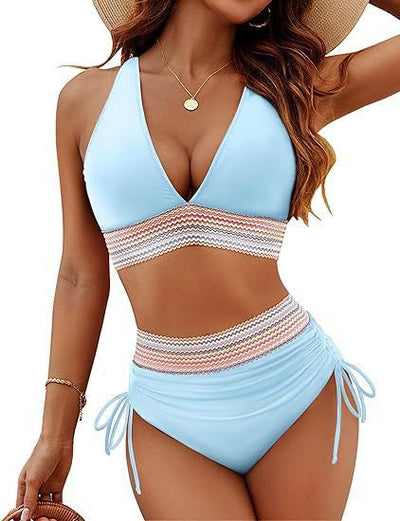 Tight Backless Deep V Bikini Swimsuit