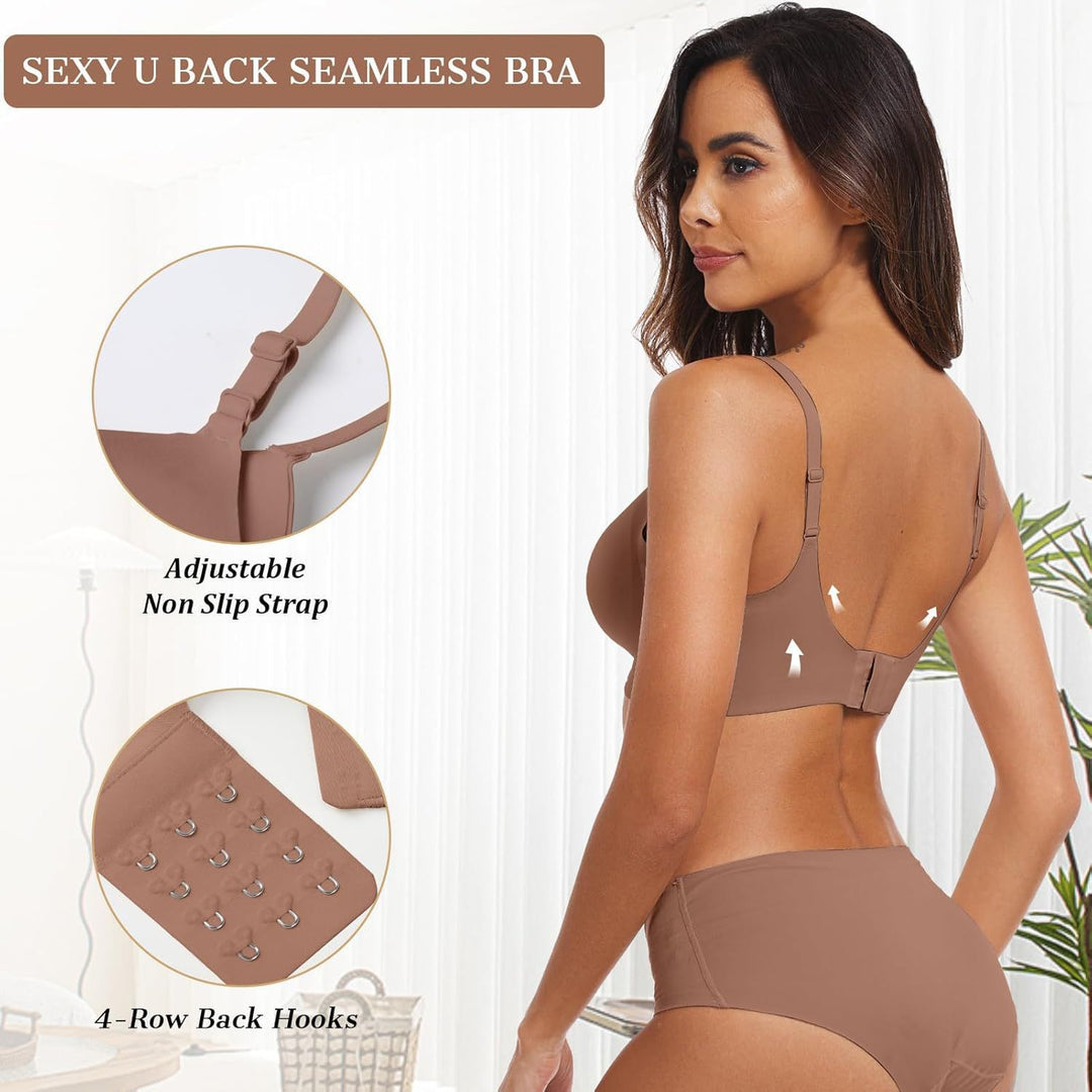V-Neck Seamless Comfort Bra