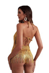 Backless Fringe Jumpsuit