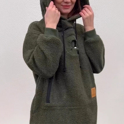Loose-fitting casual warm sweatshirt