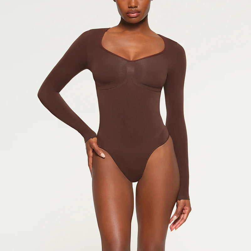 Knit Long Sleeve Bottom Shirt Bodysuit