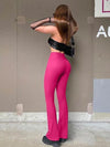 Flared Bottoms Seamless Stretch High Waist Yoga Pants