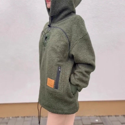 Loose-fitting casual warm sweatshirt