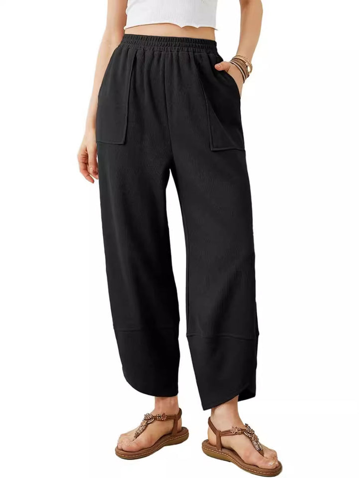 Summer loose cropped pants