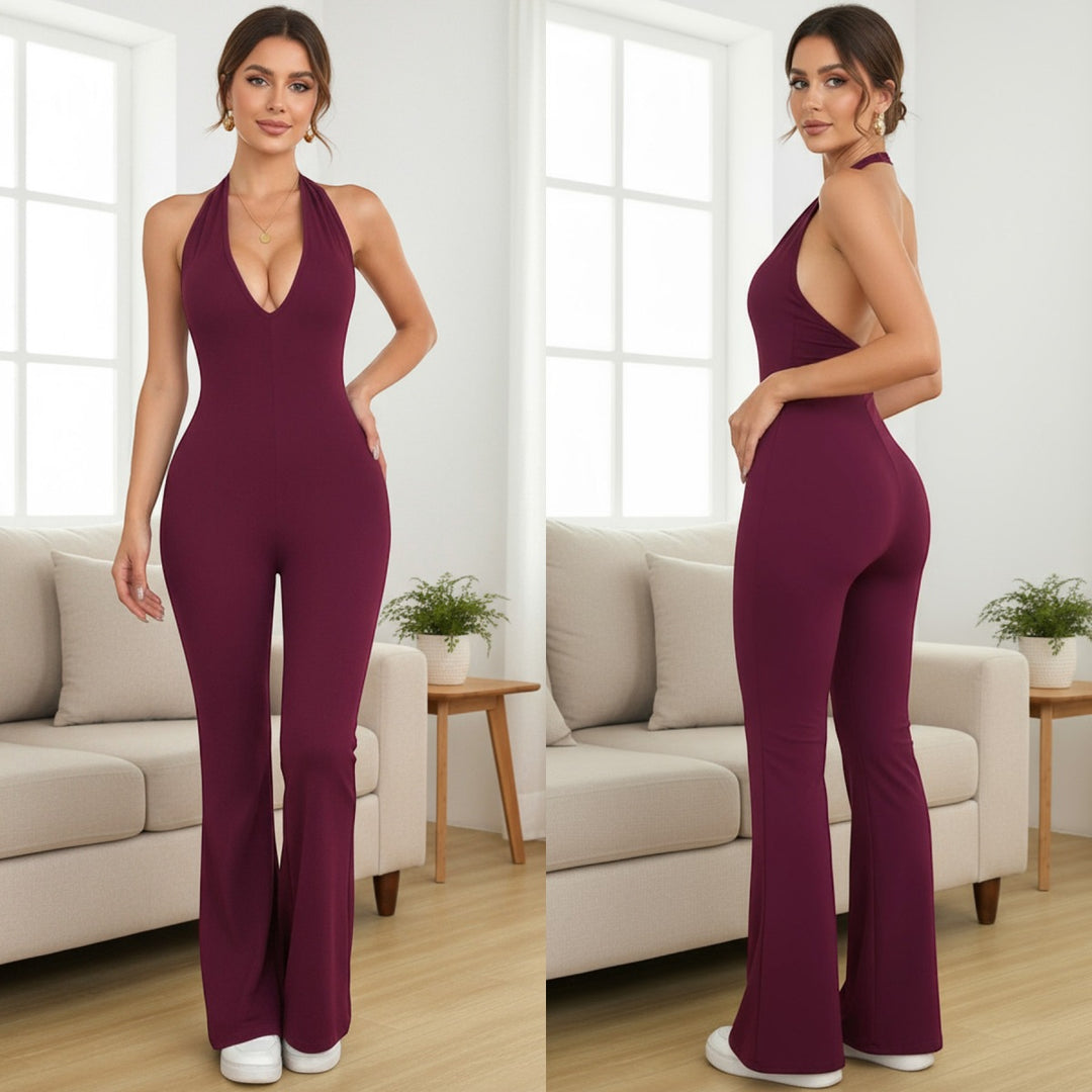 Cutout backless bodysuit