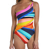 One Shoulder Lock Hole Bikini Top