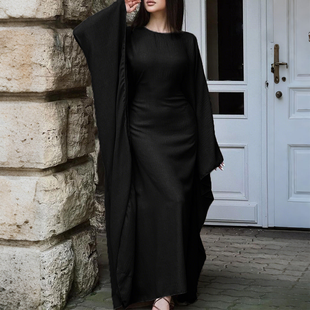 Solid Color Casual High Waist Dress