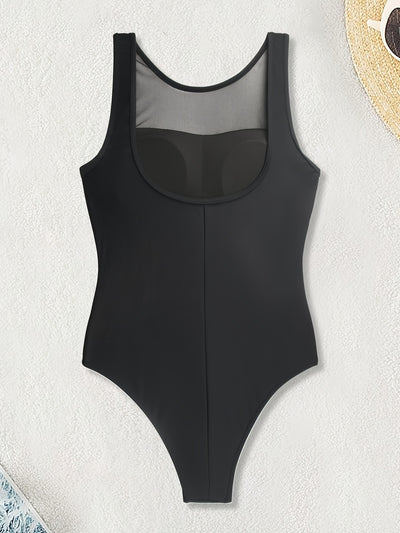 Bikini Mesh One-piece Swimsuit