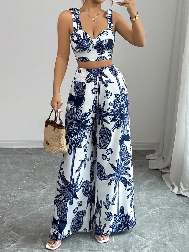 Vacation Printed Sheath Set